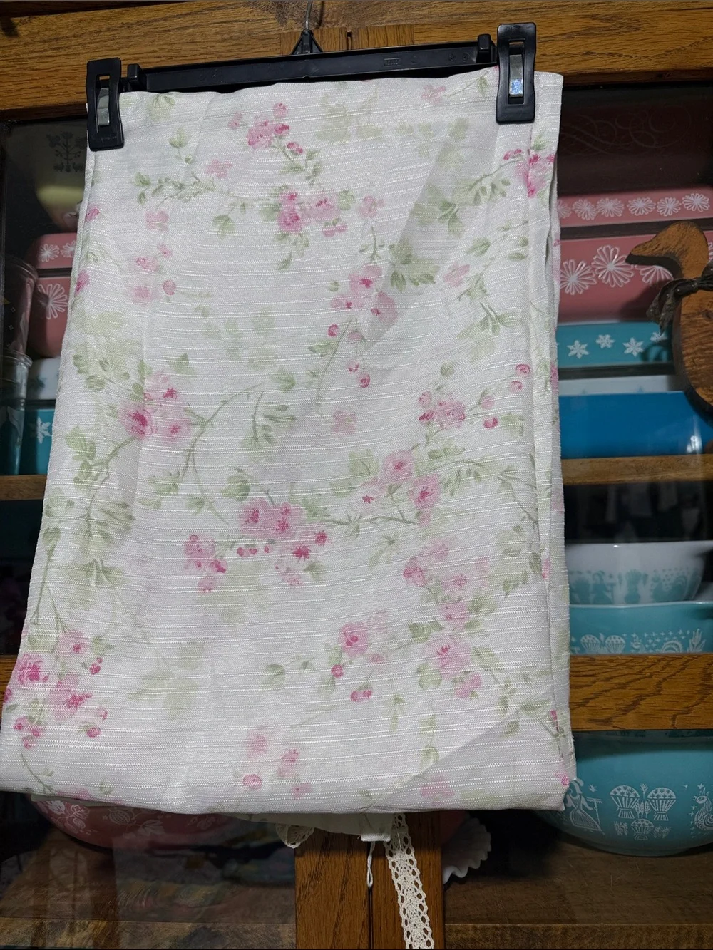 Floral Pink and Green Rachel ashwell shower curtain